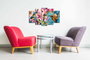 Wallity Cuadro Decorativo en Lienzo de 5 Piezas Multicolor